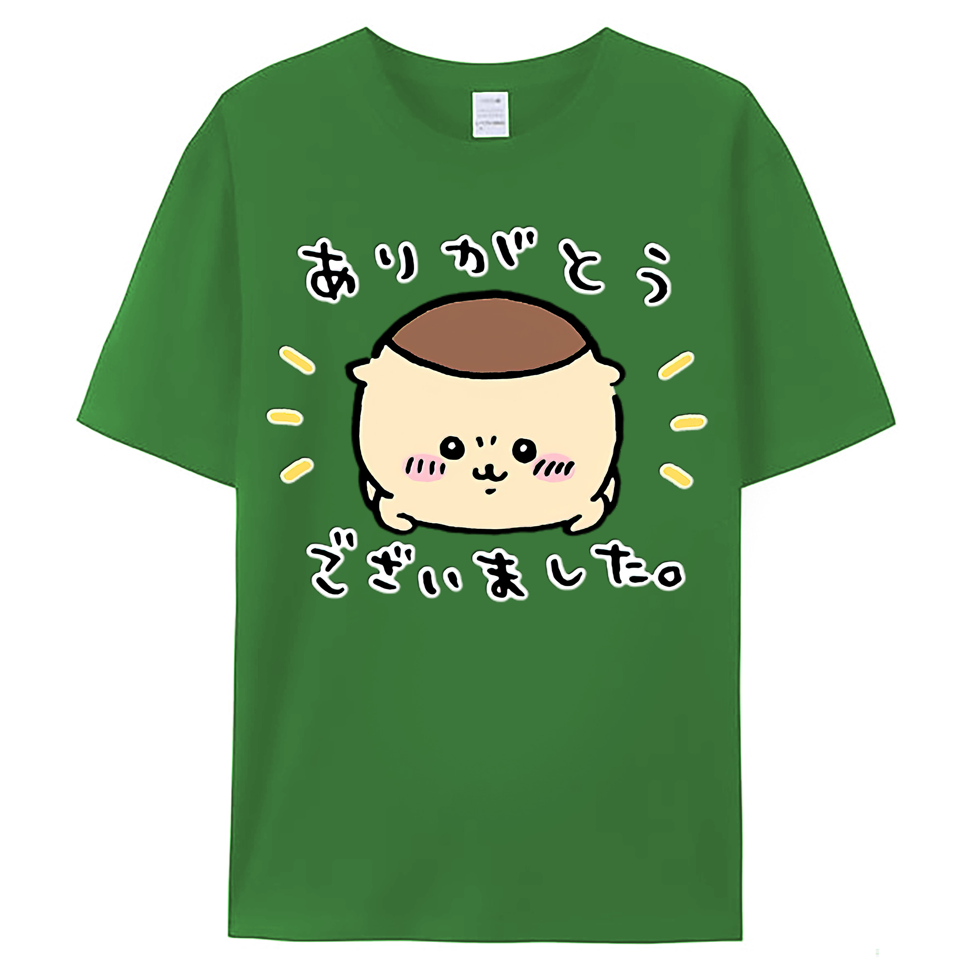 （画像用） ちいかわ くりまんじゅう Chii-kawa kuri manjū レディースカジュアルプリントTシャツ（綿100％）
